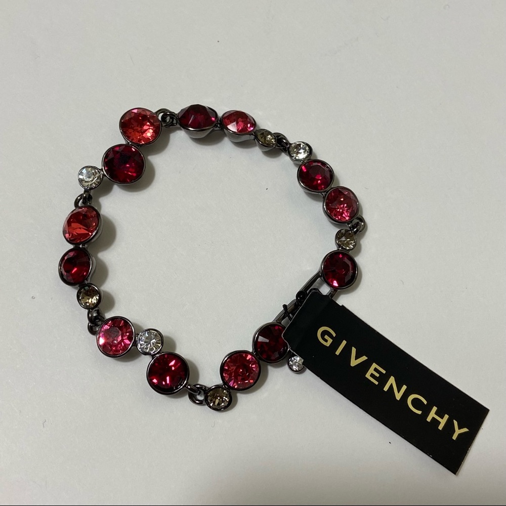 NWT Givenchy retired Swarovski pink jeweled bracelet